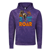 Cloud Purple i'm two hear me roar dinosaur birthday Vintage Hoodie - LillyAllenDesigns