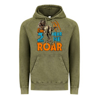Vintage Olive i'm two hear me roar dinosaur birthday Vintage Hoodie - LillyAllenDesigns
