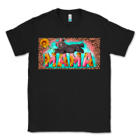 Black mama with baby bear and leopard license plate Classic Tee - Artiststas
