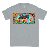 Heather Grey mama with baby bear and leopard license plate Classic Tee - Artiststas