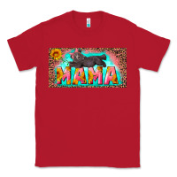 Red mama with baby bear and leopard license plate Classic Tee - Artiststas