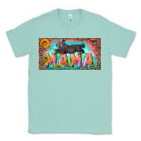 Seafoam mama with baby bear and leopard license plate Classic Tee - Artiststas