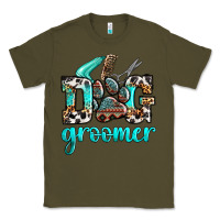Army Green western dog groomer Classic Tee - OliviaCreatesArt