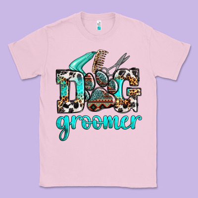 Western Dog Groomer Classic Tee Designed By Oliviacreatesart