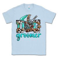 Dusty Blue western dog groomer Classic Tee - OliviaCreatesArt