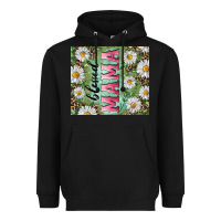 Black Blessed mama with daisy and leopard Heavyweight Hoodie - RanaPortraitStore