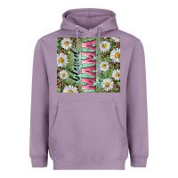 Lavender Blessed mama with daisy and leopard Heavyweight Hoodie - RanaPortraitStore