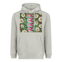 Moon Dust Blessed mama with daisy and leopard Heavyweight Hoodie - RanaPortraitStore