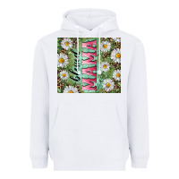 White Blessed mama with daisy and leopard Heavyweight Hoodie - RanaPortraitStore