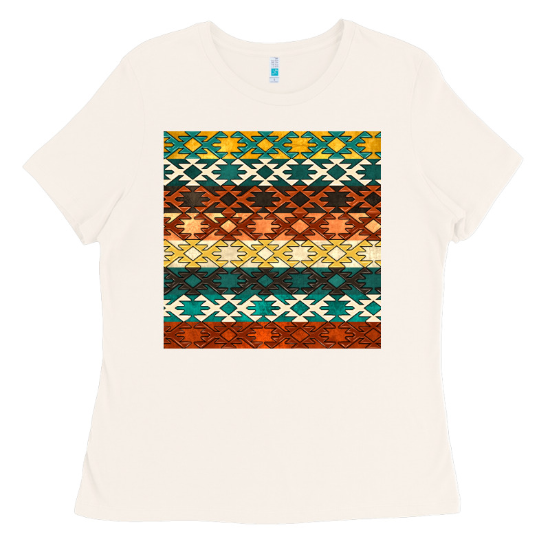 Native American Aztec Seamless Pattern 1 Ladies Tee by BundleAndBundleShop | Teevron
