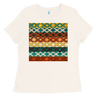 Bone native american aztec seamless pattern 1 Ladies Tee - BundleAndBundleShop