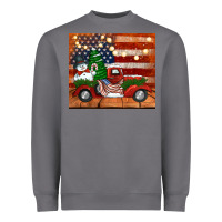 Storm christmas truck with american flag Heavyweight Sweatshirt - Jasminsmagicworld