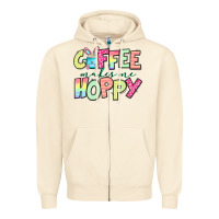 Sandshell coffee makes me hoppy easter Zipper Hoodie - Jasminsmagicworld