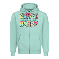 Seafoam coffee makes me hoppy easter Zipper Hoodie - Jasminsmagicworld