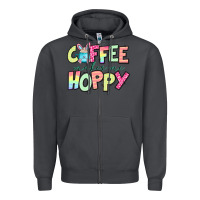 Smoke coffee makes me hoppy easter Zipper Hoodie - Jasminsmagicworld