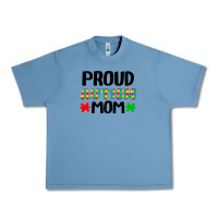 Pebble Blue autism awareness puzzle theme Urban Heavy Tee - CowhideDigitalArt