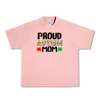 Salmon autism awareness puzzle theme Urban Heavy Tee - CowhideDigitalArt