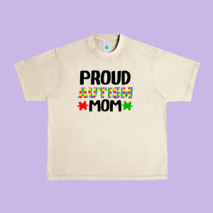Autism Awareness Puzzle Theme Urban Heavy Tee Designed By Cowhidedigitalart
