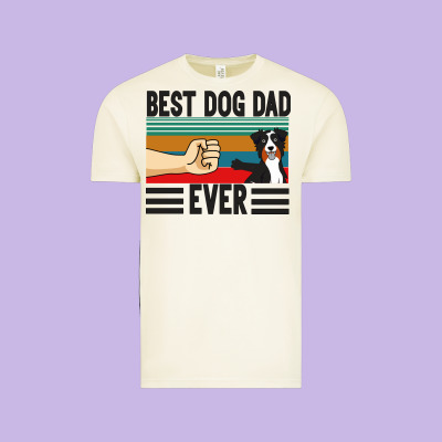Best Dog Dad Ever Vintage Tee Designed By Bettercallsaul