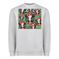 Heather Grey baby cow floral aztec tumbler Heavyweight Sweatshirt - Jasminsmagicworld