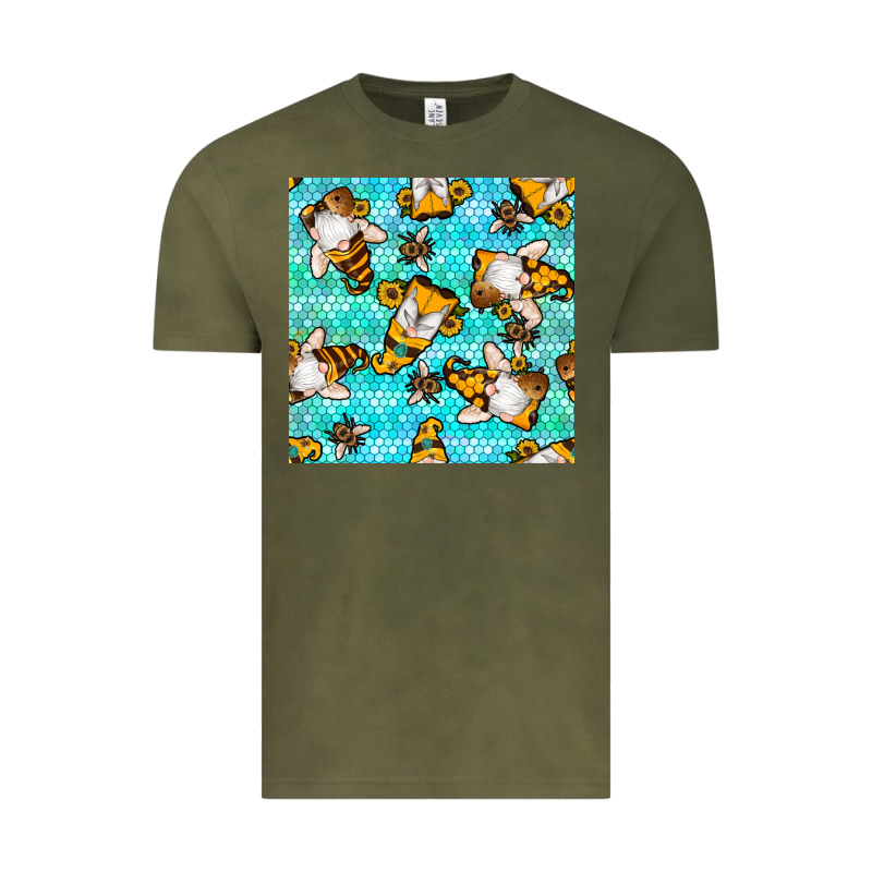 Honey Bee Gnomes Seamless Pattern Vintage Tee by BundleAndBundleShop | Teevron