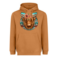 Meerkat highland cow serape floral headband horseshoe Heavyweight Hoodie - Jasminsmagicworld