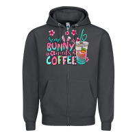 Smoke some bunny needs coffee easter Zipper Hoodie - Jasminsmagicworld