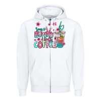 White some bunny needs coffee easter Zipper Hoodie - Jasminsmagicworld