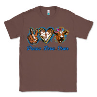 Chestnut Peace Love Cows Classic Tee - Jasminsmagicworld