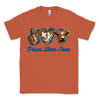 Copper Peace Love Cows Classic Tee - Jasminsmagicworld