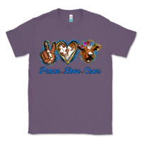 Lavender Peace Love Cows Classic Tee - Jasminsmagicworld