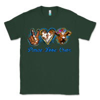 Sports Green Peace Love Cows Classic Tee - Jasminsmagicworld