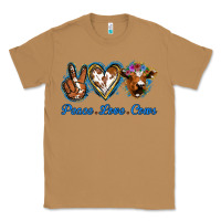 Toasted Coconut Peace Love Cows Classic Tee - Jasminsmagicworld