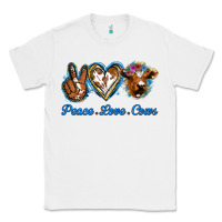 White Peace Love Cows Classic Tee - Jasminsmagicworld