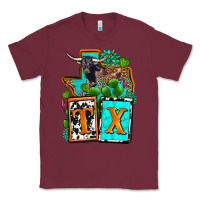 Burgundy tx texas Classic Tee - OliviaCreatesArt
