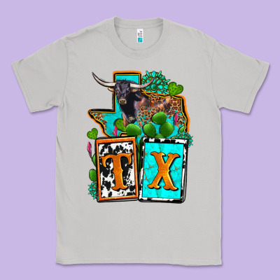 Tx Texas Classic Tee Designed By Oliviacreatesart