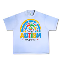 Grape Ice proud autism mom rainbow Urban Heavy Tee - CowhideDigitalArt