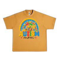 Peanut Butter proud autism mom rainbow Urban Heavy Tee - CowhideDigitalArt