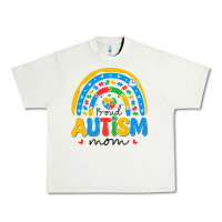Pistachio proud autism mom rainbow Urban Heavy Tee - CowhideDigitalArt