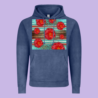 Western Roses Vintage Hoodie Designed By Lillyallendesigns