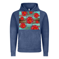Vintage Denim Western Roses Vintage Hoodie - LillyAllenDesigns