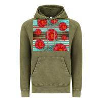Vintage Olive Western Roses Vintage Hoodie - LillyAllenDesigns