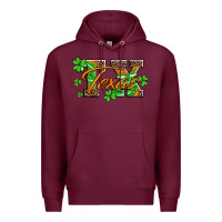 Burgundy st patricks day texas Premium Hoodie - Artiststas