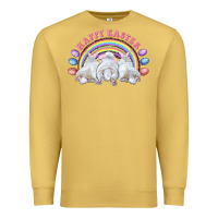 Antique Gold Happy easter bunny tails Premium Sweatshirt - RanaPortraitStore