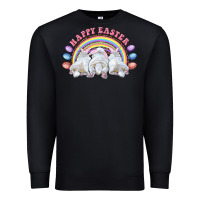 Black Happy easter bunny tails Premium Sweatshirt - RanaPortraitStore