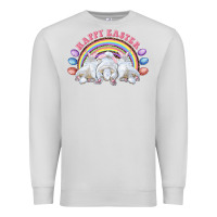 Dove Grey Happy easter bunny tails Premium Sweatshirt - RanaPortraitStore