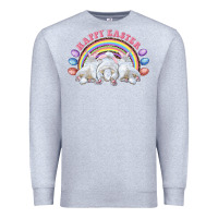 Heather Grey Happy easter bunny tails Premium Sweatshirt - RanaPortraitStore