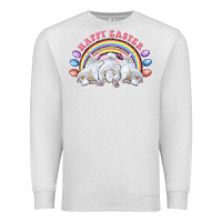 Oatmeal Heather Happy easter bunny tails Premium Sweatshirt - RanaPortraitStore