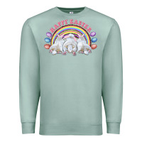 Seafoam Happy easter bunny tails Premium Sweatshirt - RanaPortraitStore