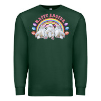 Sports Green Happy easter bunny tails Premium Sweatshirt - RanaPortraitStore